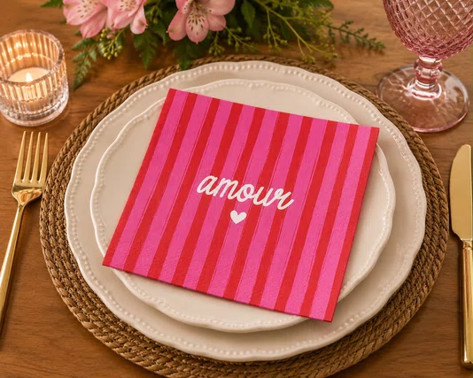 Guardanapo Amour 33x33 20 Folhas - Cromus