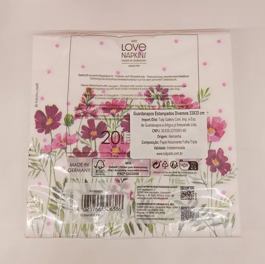 Guardanapo Anabelle Napkin 33x33 - Ambiente