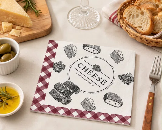 Guardanapo Cheese 33x33 20 Folhas - Cromus