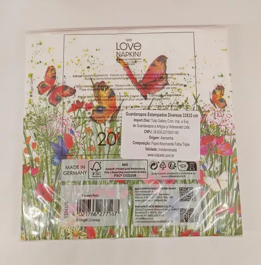 Guardanapo Flowerfield Napkin 33x33 - Ambiente