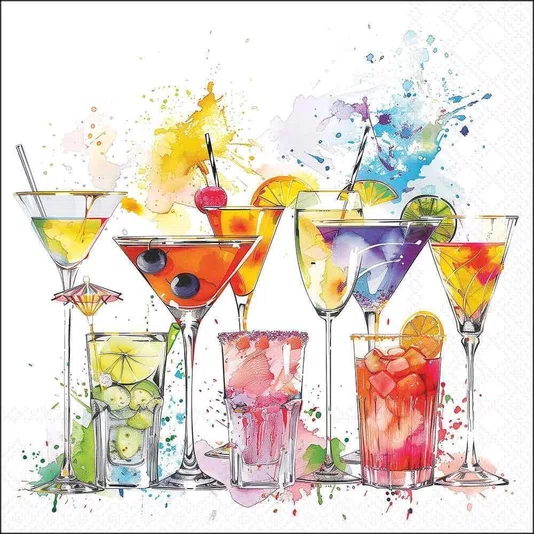 Guardanapo Splashing Drinks Fsc Mix (20foçhas)