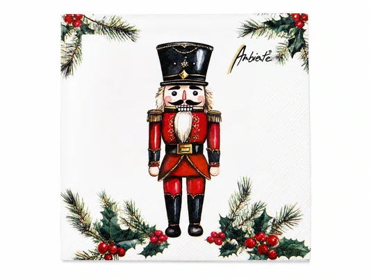 Guardanapo Papel Natal Soldado 33x33 20 Folhas - Ambiente