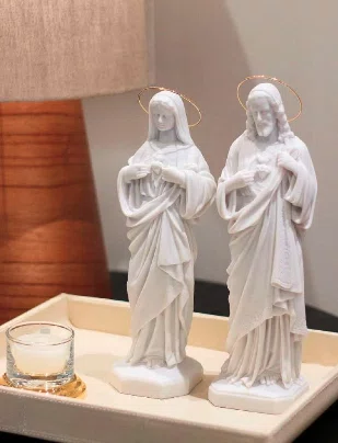 Imagem Imaculado Coracao de Maria 30cm com Aureola - Vigore