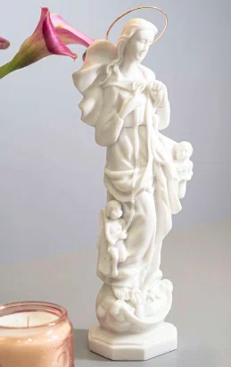 Imagem Nossa Senhora Desatadora Dos Nos 30cm com Aureola Dourada - Vigore