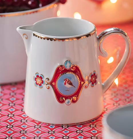 Jarra Medallion Branco Love Birds - Pip Studio