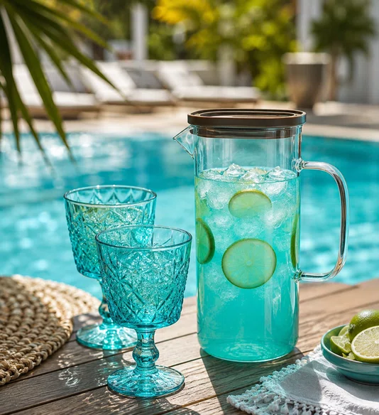Jarra Vidro Borossilicato com Tampa Silicone 1,5l - Full Fit