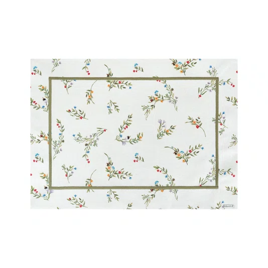 Jogo 2 Lugares Americano Flora - Mameg