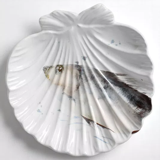 Jogo 6 Pratos de Sobremesa Ocean Branco - Scalla