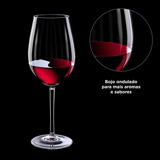 Jogo de 6 Taças em Cristal Brunello Di Montalcino - Strauss
