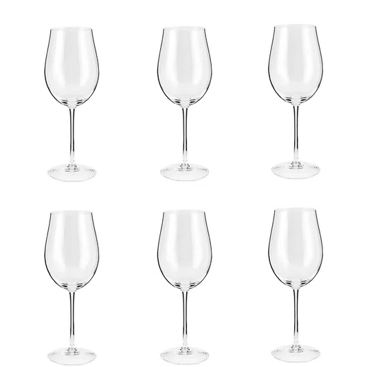 Jogo de 6 Taças em Cristal Malbec 650 Ml - Strauss