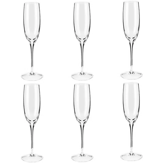 Jogo de 6 Taças em Cristal Prosecco 210 Ml - Strauss