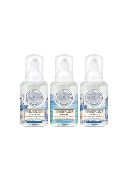 Kit 3 Mini Sabonetes Liquidos The Shore Beach The Shore Foam - Michel Design