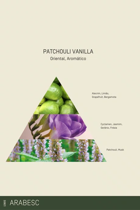 Kit Box Difusor e Sabonete Líquido Patchouli Vanilla 150ml - Lenvie