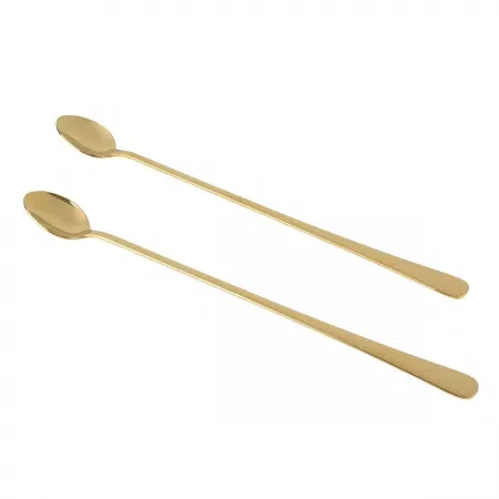Kit Colheres Aço Inox Bailarina 30cm Oxford Dourado - Wolff