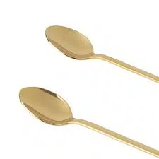 Kit Colheres Aço Inox Bailarina 30cm Oxford Dourado - Wolff