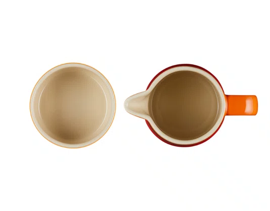 Kit Creme e Açúcar Laranja Flame - Le Creuset