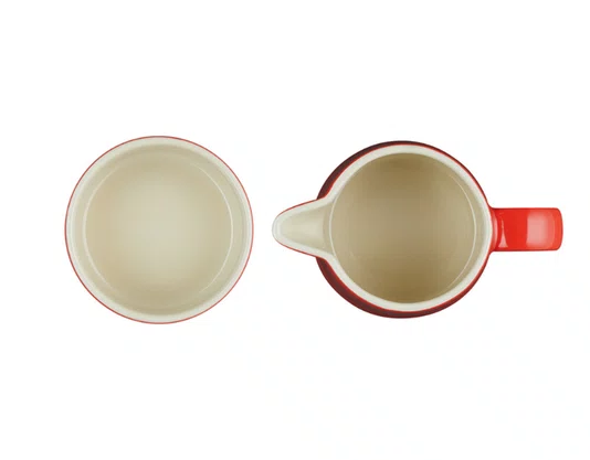 Kit Creme e Açúcar Vermelho Cerise - Le Creuset