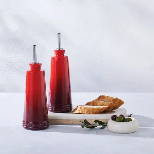 Kit Óleo e Vinagre 300ml Signature Vermelho Cerise - Le Creuset