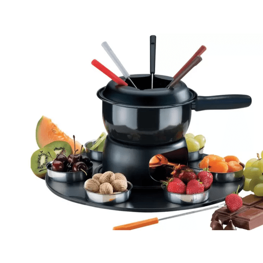Conjunto para Fondue 17 Peças Preto 1,25L - Brinox