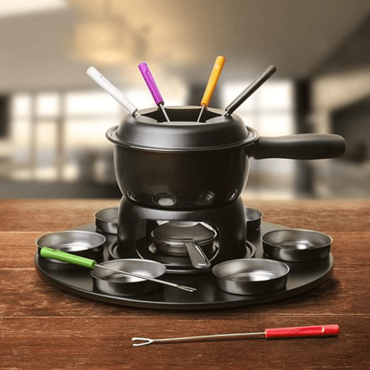 Conjunto para Fondue 17 Peças Preto 1,25L - Brinox