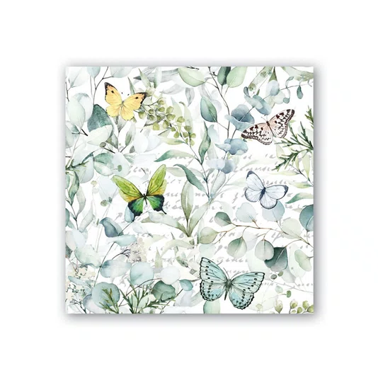 Kit Sabonete Liquido e Hidratante com Suporte Butterfly Fields - Michel Design