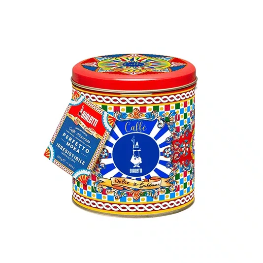 Lata Cafe Perfeito Moka 200 Gramas Dolce & Gabbana Carreto - Bialetti