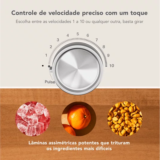 Liquidificador Pure Power 10 Velocidades Black Matte 220v - Kitchenaid