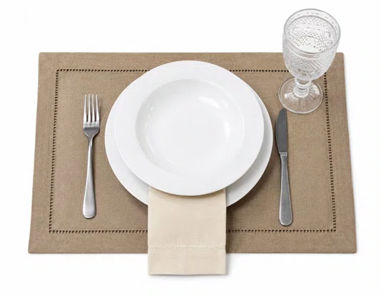 Lugar Americano 35 Cm X 50 Cm Glamour Marrom Claro 02 unidades - Argivai