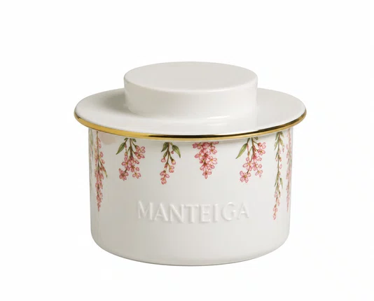 Mantegueira Francesa Rosa Filete Ouro Boca de Leao