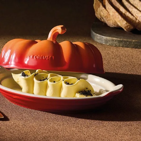 Manteigueira Abóbora Laranja Flame - Le Creuset