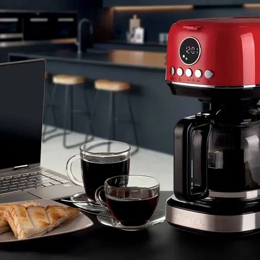 Maquina Café Manual Moderna Vermelha 127v - Ariete