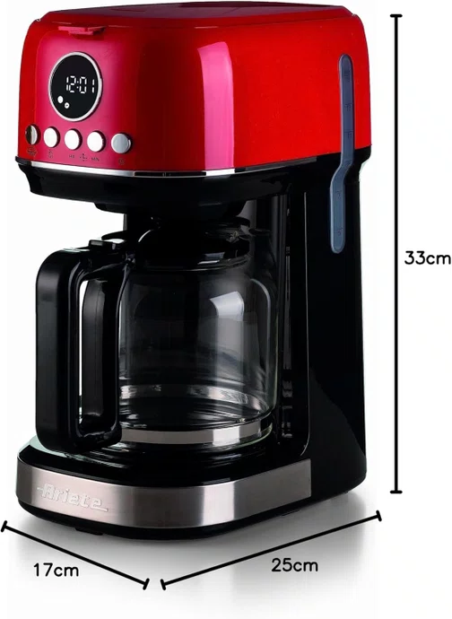 Maquina Café Manual Moderna Vermelha 200v - Ariete