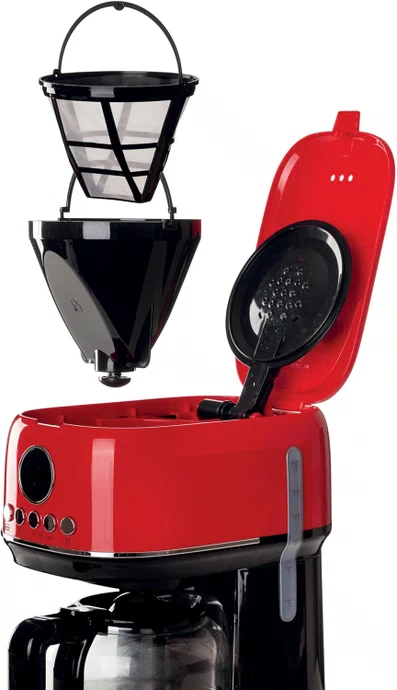 Maquina Café Manual Moderna Vermelha 200v - Ariete