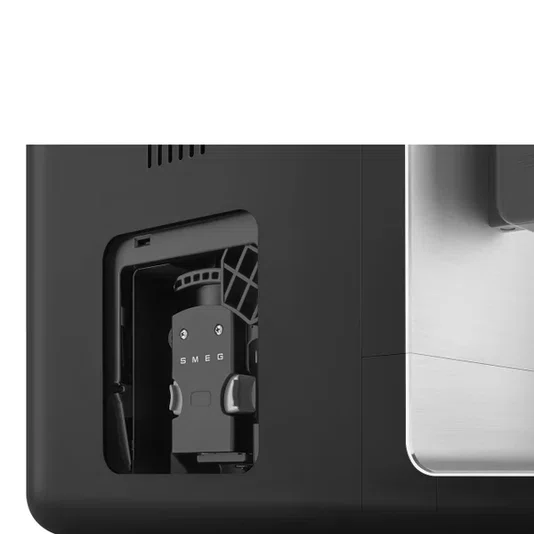Máquina de Café Automática com Sistema de Leite, Anni 50, Preto, 220v - Smeg