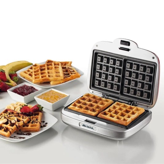 Máquina de Waffle Ariete 1973 Retrô Party Time 700w 220V - Ariete