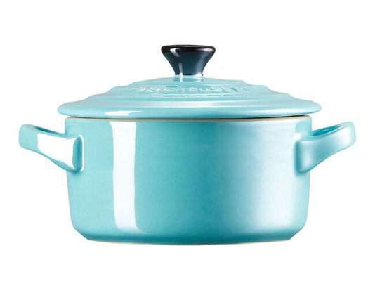 Mini Cocotte Cerâmica Azul Caribe - Le Creuset