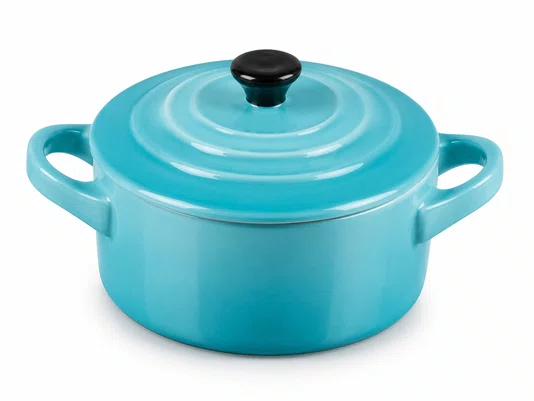 Mini Cocotte Cerâmica Azul Caribe - Le Creuset