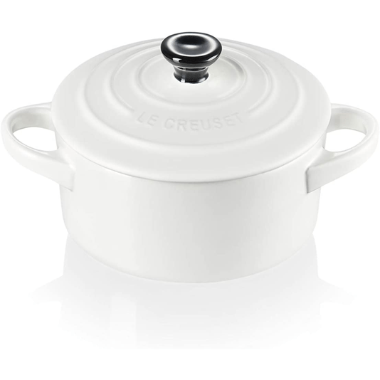 Mini Cocotte Cerâmica Branco Le Creuset