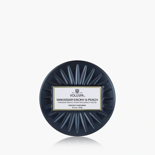Mini Vela Lata 25h Makassar Ebony e Peach