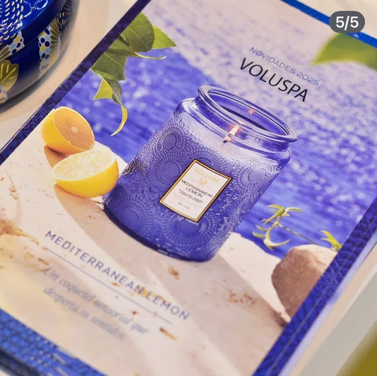 Mini Vela Lata 25h Mediterranean Lemon - Voluspa