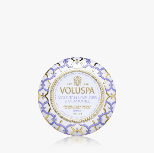 Mini Vela Lata 25h Mountain Lavender e Chamomile - Voluspa