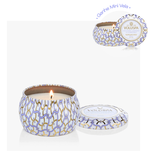 Mini Vela Lata 25h Mountain Lavender e Chamomile - Voluspa