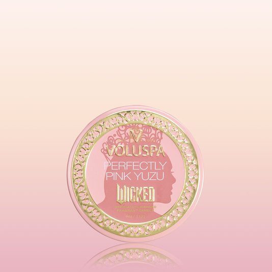 Mini Vela Lata Wicked Perfectly Pink Yuzu 25 Horas - Voluspa