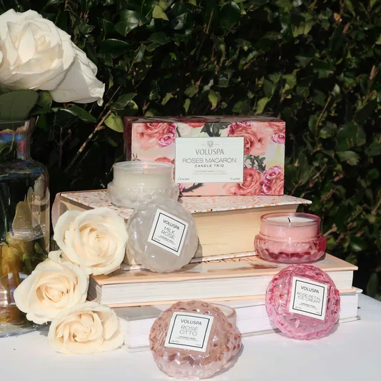 Mini Vela Macaron 15h Milk Rose - Voluspa