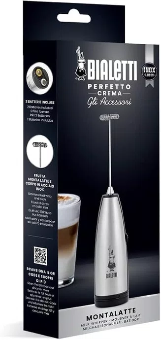 Mixer Portátil Espumador de Leite em Aço Inoxidável - Bialetti