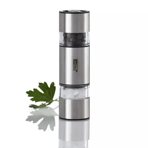 Moedor Pimenta e Sal Inox e Acrilico 11cm Duomill Mini - Adhoc