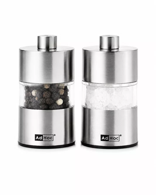 Moedor Pimenta Sal Inox Acrilico L 6,2 Cm Classic
