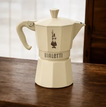 Moka Express Indução 6Xíc Exclusive Areia - Bialetti