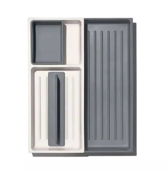 Organizador de Utensílios para Gaveta Expansível com 3 Compartimentos 6,3x32x41cm - Oxo
