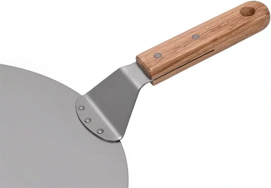 Pá Espátula Pizza Inox Cabo Madeira 35cm Resistente Forno - Mimo Style